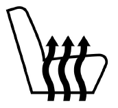 symbole de siège chauffant